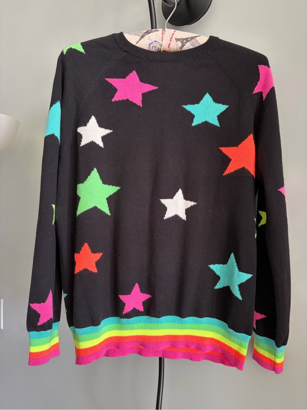 WISPR
LONG SLEEVE STARS AND STRIPES KNIT SWEATER